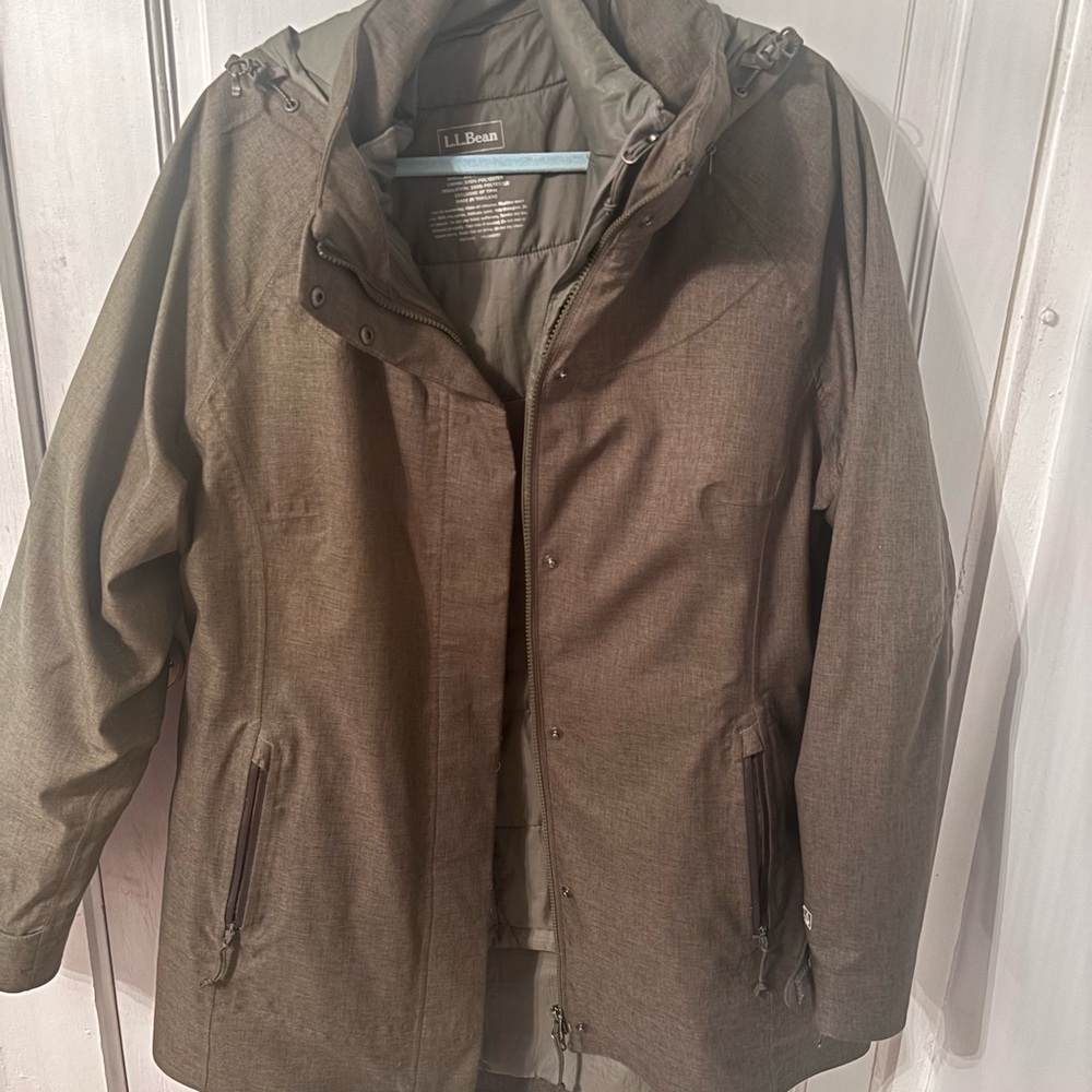 L.L. Bean Brown Ski & Snow Jacket Weather-Resistant